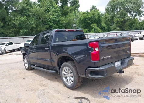 2023 Chevrolet Silverado 1500 2Wd Short Bed Custom из США, поврежденный, VIN 3GCPABEKXPG220009